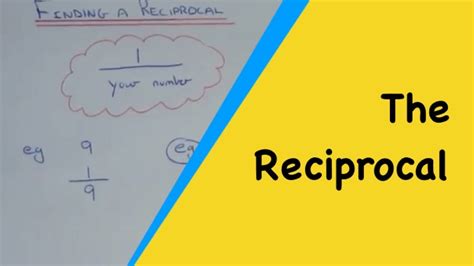 Reciprocal Math Definition YouTube