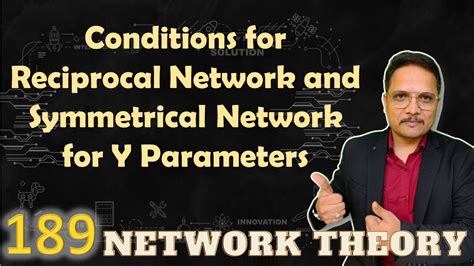 The network is said to be reciprocal if. Condition of Reciprocity for h-Parameters: The basic equations of h-parameters are as follows, Consider Fig. 6.7 (a) Equation (i) can be written as, Equation (ii) can be written as, Substituting value of I 1 in equation (iii) Consider Fig. 6.7 (b) Equation (i) can be written as. The network is said to be ... 