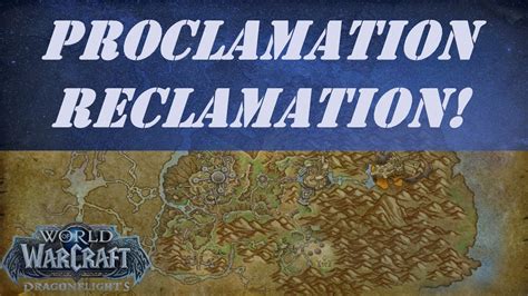 Reclamation WoW Quest - YouTube