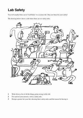 Recognizing Lab Safety Worksheets Answer Key