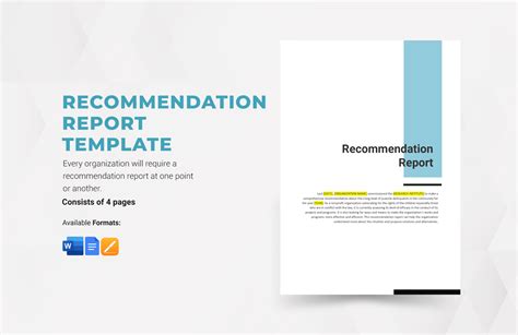 Recommendation Report Template Google Docs Word Template Net