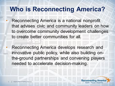 Reconnecting America Website 