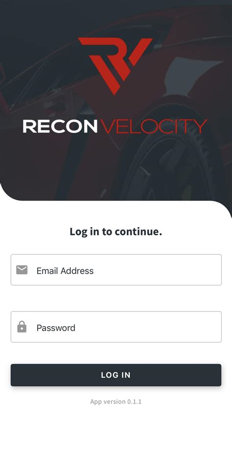 Reconvelocity Login