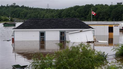Record-breaking downpours along Canada’s Atlantic coast cause flooding in Nova Scotia