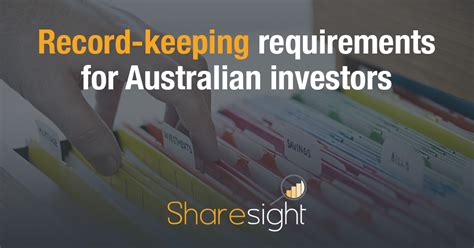 Record-keeping requirements for Australian investors