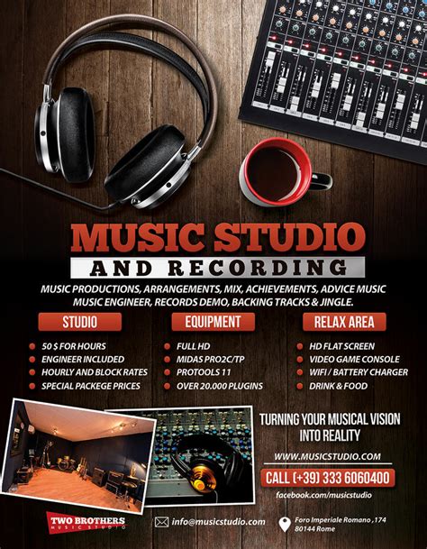 Recording Studio Flyer Templates