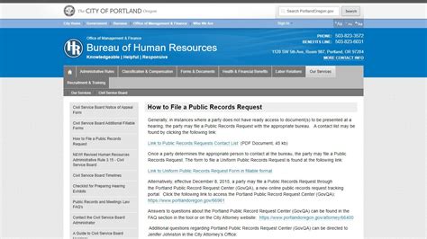 Records Management / Requesting Records - Portland …