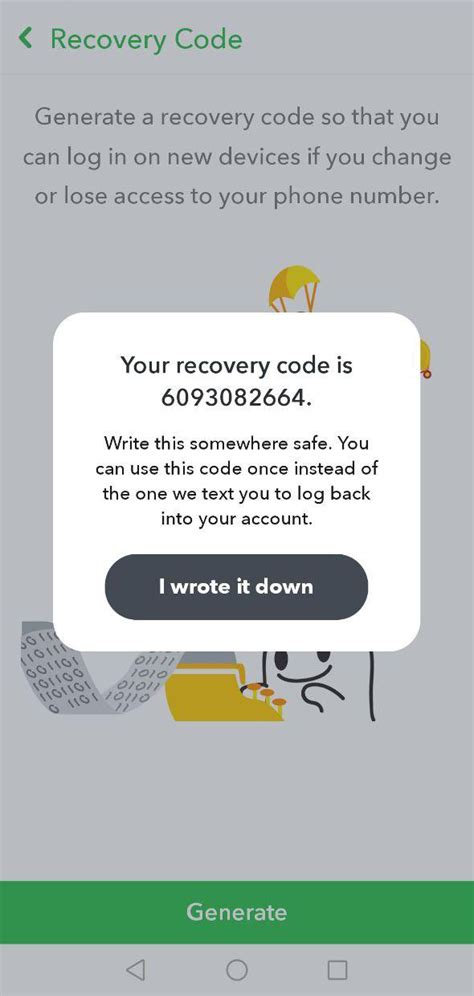 Recover snapchat.  The Recovery Code needs to have been created in advance for this to work.  H...