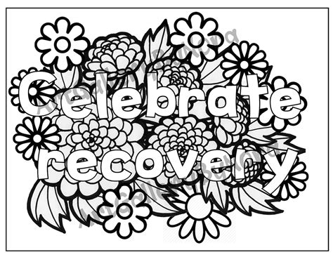 Recovery Coloring Pages Printable Adult Sheets Color Adults Quotes