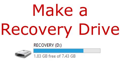 Recovery drive for Windows 8.1 and Windows 8 - Winaero