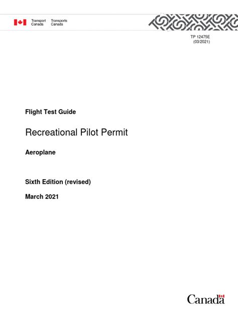 Recreational pilot permit flight test guide. - Von jena bis zum wiener kongress.