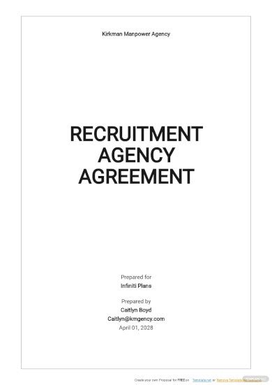 Recruitment Agency Contract Template Collection