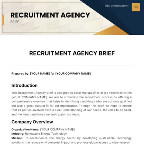 Recruitment Agency Template