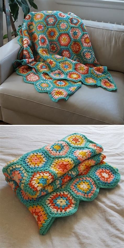 Rectangle Granny Afghans All Sizes Pattern + Tutorial Granny square