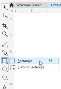 Rectangle tool in coreldraw