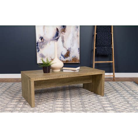 Rectangular Engineered Wood Coffee Table in Melamine Finish