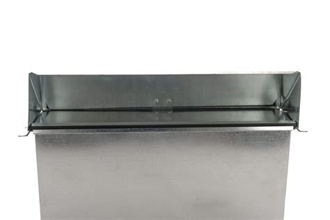 Rectangular Wall Vent 3.25 x 14 inch - Galvanized