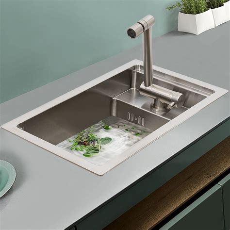 Rectangular stainless steel tubing.  Buy Miumaeov Hidden Single Bowl Sink Com...