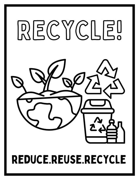 Recycle Coloring Page