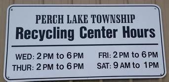 Recycle-Center - Perch Lake Township