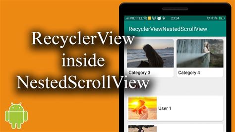 Recyclerview inside nestedscrollview.  First of all you should implement your own cus...