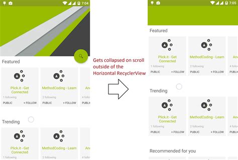 Recyclerview smooth scroll in android.  Runnable of handle In the previo...
