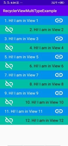 Recyclerview with different view types.  Learn how to implement multipl...