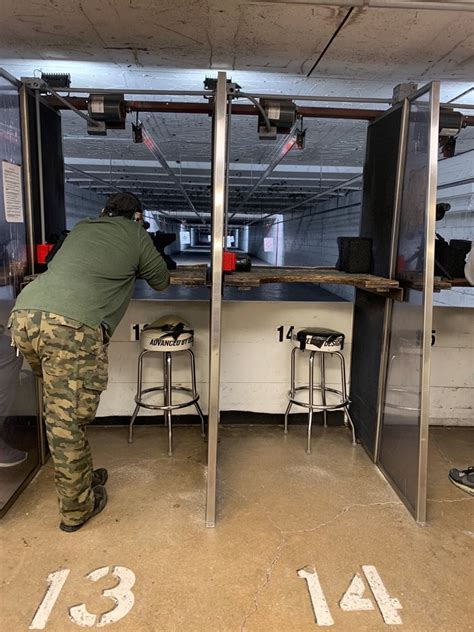 Ranch hours are from 7am to one hour before dark . Our Indoor Shooting Range is located at 1115 S. Zunis Ave in Tulsa. We have 50' and 75' lanes. This range has a maximum velocity of 2,000 ft/sec., so it is limited to .22LR and pistol caliber firearms up to 45ACP. Pistols and pistol caliber carbines are OK.. 