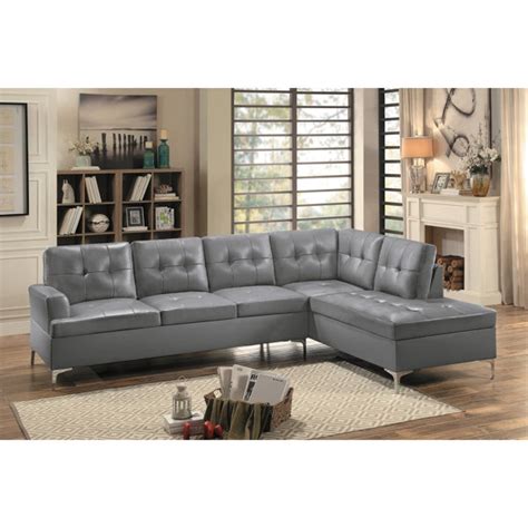 Red Barrel Studio® 2 - Piece Vegan Leather Sectional Wayfair