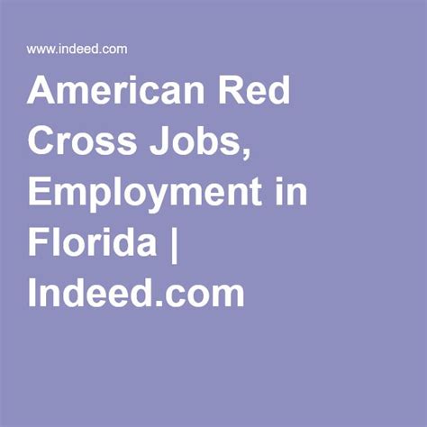 Red Cross Jobs, Employment in Florida Indeed.com