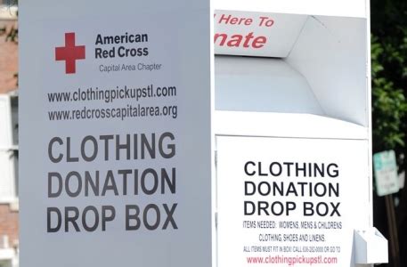 Red Cross establishes clothing salvage bins for disaster relief