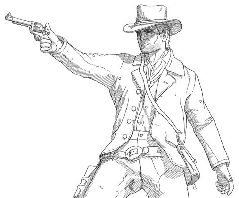 Red Dead Redemption Coloring Pages