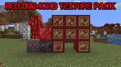 Red Diamond Minecraft Texture Pack