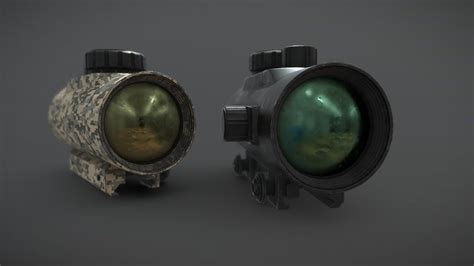 Red Dot Sight 1x45 3D Model