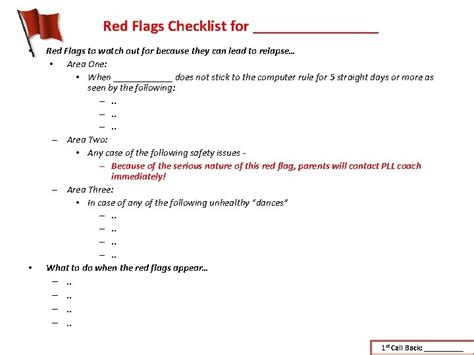 approach for checklist