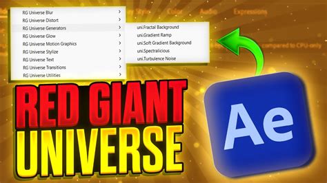 Red Giant Universe tutorial