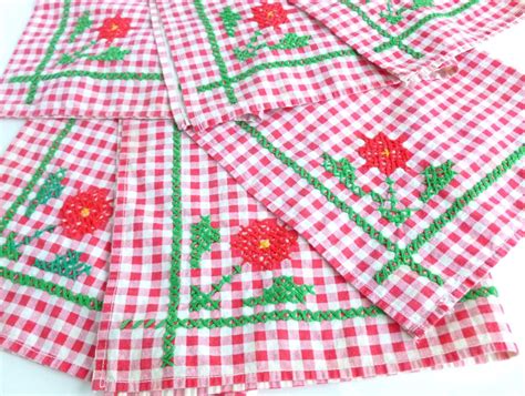 Red Gingham Pattern - Etsy