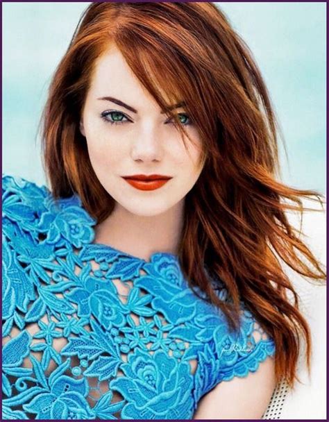 Red Hair Color For Blue Eyes
