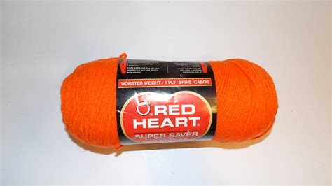 Red Heart Orange Yarn - Etsy