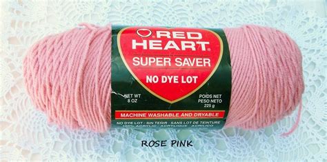 Red Heart Super Saver Rose Pink Yarn - Etsy