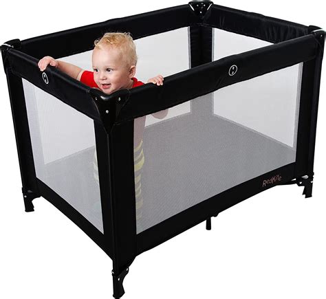 Red Kite Black Sleep Tight Travel Cot eBay