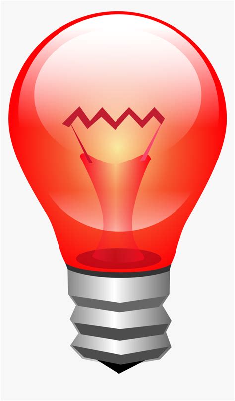 Red Light Bulb PNG Transparent Images Free Download Vector …