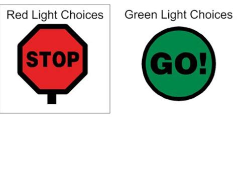 Red Light Green Light Signs Printable