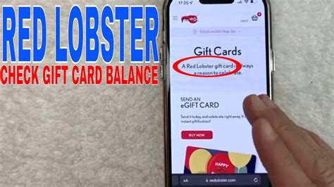 Red Lobster Gift Card Checker
