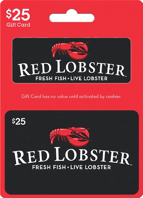Red Lobster Gift Card Value