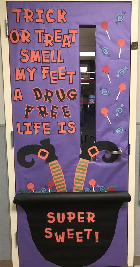 Red Ribbon Week and Halloween Door Decorating Kit