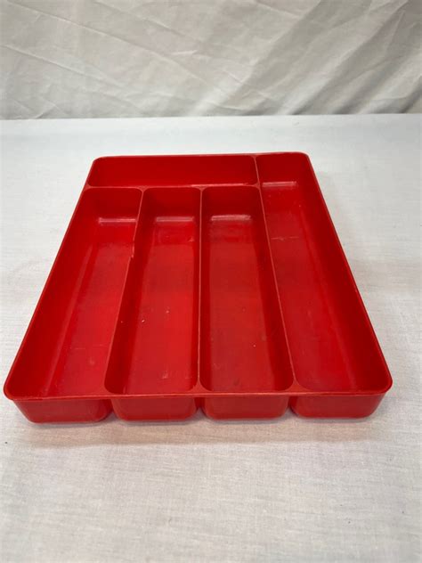 Red Silverware Tray - Etsy