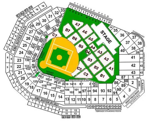 Red Sox Concert Seating Chart
