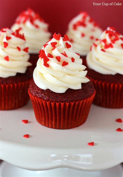 Red Velvet Cake or Cupcakes with Vanilla Cake Mix