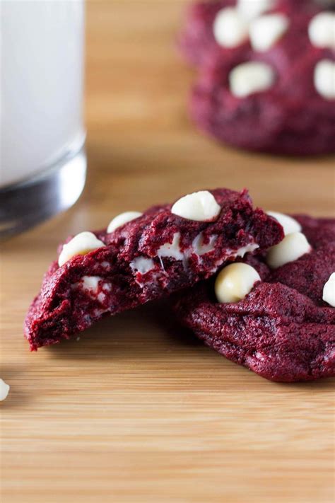 Red Velvet Chocolate Chip Cookies - Just so Tasty